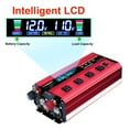 thumbnail image 4 of 3000W / 6000W Modified Sine Wave Power Inverter DC 12V to AC 110V Converter with LCD Display & Remote Control 4AC 4USB, 4 of 15