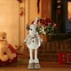 thumbnail image 4 of Adornos navideños, regalos de Navidad, muñeco de nieve gris elástico de Papá Noel, muñeco de nieve, reno de peluche, juguete de punto, regalo de Navidad, juguete de peluche, 4 of 5