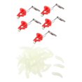 thumbnail image 1 of 100 Uds., de sílice sve, s , larva , Wiggler y 5 uds, extractor de cebo de liberación rápida, extractor salada, Soledad Señuelos de pesca de gusanos, 1 of 10