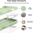 thumbnail image 2 of KOMI Compatible with iPhone 16 Plus Case, Liquid Silicone Upgrade [Camera Protection] [Soft Anti-Scratch Microfiber Lining] Shockproof Phone Case for iPhone 16 Plus 6.7 inch Matcha, 2 of 7