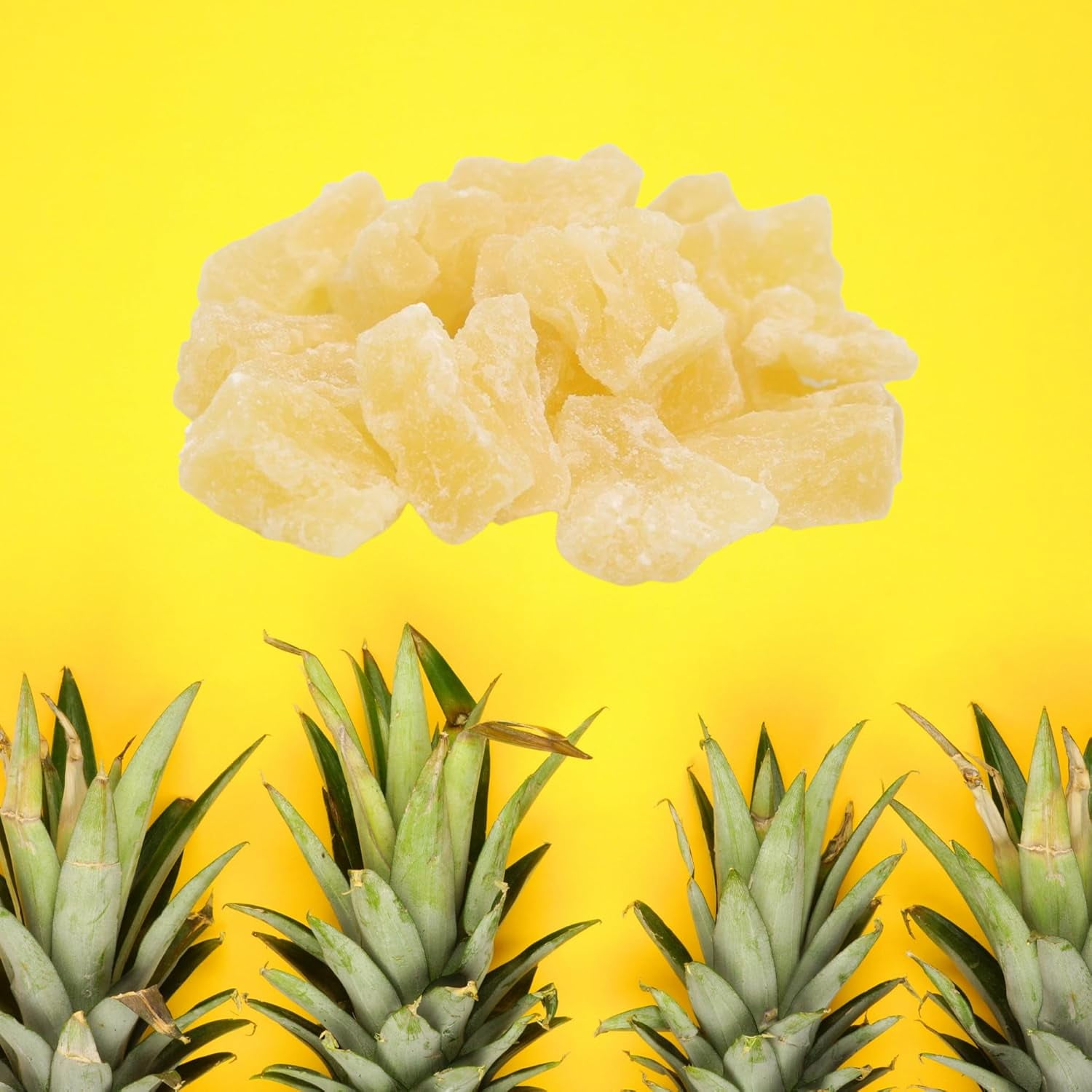We Got Nuts Dried Pineapple Chunks for Yogurt and Baking, Kosher, 5 lb, 80 oz, Resealable Pouch