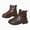 A70-Coffee, variant on Toddler Girls Fall Winter Fashion Boots Casual Side Zipper Girls Shoes