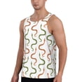 thumbnail image 2 of Goofa Hand Drawn Snake Pattern Men's Workout Tank Top Slim-Fit Tank Quick Dry Fit Muscle Tank Top Beach Tank Top Bodybuilding Sleeveless T Shirt-X-Large, 2 of 7