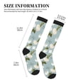 thumbnail image 2 of Compression Socks For Women And Men - Tulips Flowers Blue Compression Socks Circulation For Workout, 2 of 2