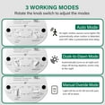 thumbnail image 2 of 2 Pack Motion Sensor, 180-Degree Replacement Motion Detector, Adjustable Time & Detection Sensitiity Up to 60 Feet Range, 3 Working Modes Pir Motion Sensor for Security Floodlight, White, UL Listed, 2 of 6