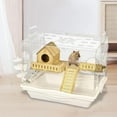 thumbnail image 4 of Acrylic Hamster House, Clear, Easy Clean, Small Animal Cage for Small Pet Mice Gerbils, House, 4 of 7