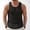 Black, variant on Men's Muscle Tank Tops Open-Knit Crochet Summer Beach Vacation Shirts Sleeveless Scoop Neck Lightweight Breathable Casual Hollow Out