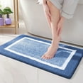 thumbnail image 1 of Bath Mat Non Slip Small Dark Gray Absorbent Soft Microfiber Rug for Bathroom, Washable, 16x24 Carpet for Shower and Vanity, 1 of 6