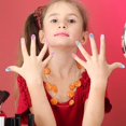 thumbnail image 3 of 72pcs Kids False Nails Press on Artificial Nail Tip Girl Fake Fingernail Kit, 3 of 3