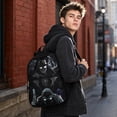 thumbnail image 6 of KUNPENG Shadow Spider School Bag Large Capacity Dark Hero Bookbag for Teen Bo'ys Teens Comic Web Slinger Casual Daypack Back to School Supplies Durable Storage Rucksack Birthday Christmas Gift Black, 6 of 8