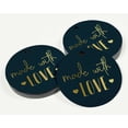 thumbnail image 3 of Inkdotpot Real Gold Foil Made With Love Text Tag Favor Hang Paper Tag 50 Piece, 3 of 6
