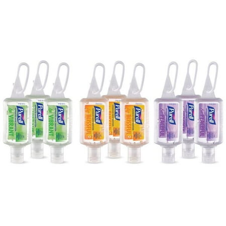 (Pack of 9) PURELL Advanced Hand Sanitizer Gel with Essential Oils, 1 Oz Portable Jelly