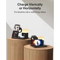 thumbnail image 7 of Wireless Charging Station Alarm Clock with 8 Touch Night Lights: 5 in 1 Charger Stand for Apple Devices - Charging Dock for iPhone 17 16 15 14 13 12 Pro Max Plus/Apple Watch/AirPods, Dimmable, 7 of 7
