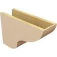 thumbnail image 5 of 6"W x 18"D x 12"H Classic Greensboro Rough Cedar Woodgrain TimberThane Corbel, Primed Tan, 5 of 6