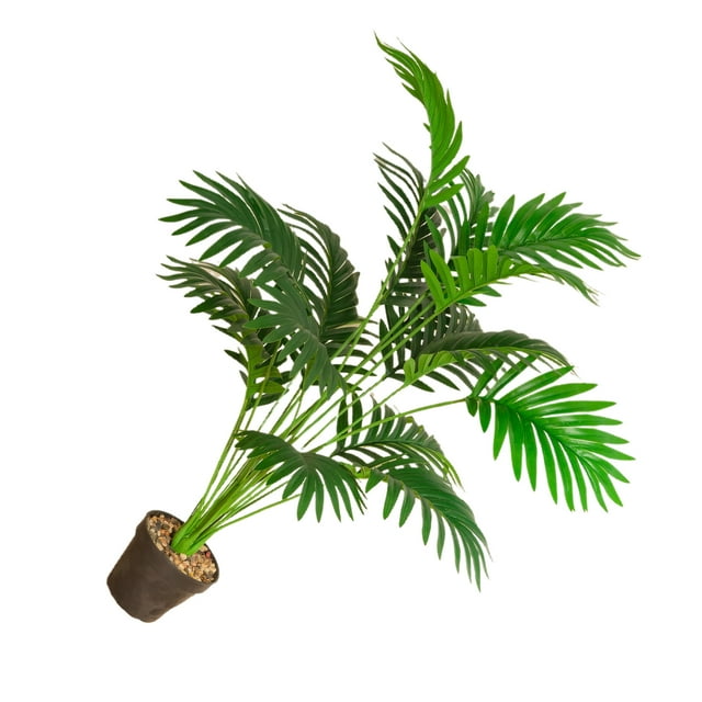 Bewildely Fácil de limpiar, hoja de Monstera, decoración del jardín del hogar, palmera Artificial interior o exterior, elegante Decoración 0.8m18 hojas