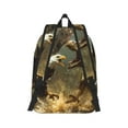 thumbnail image 2 of Yiaed Dinosaur Bald Eagle Print Backpack, Premium Laptop Backpack, Travel Backpack for Women, Lightweight Backpacks, Comfortable Back Pack-Medium, 2 of 7
