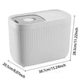 thumbnail image 3 of zhangmingg Airtight Dry Food Storage Container with Dispenser for Rice Cereals and Pet Food, 3 of 4