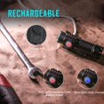thumbnail image 4 of (Paquete de 2) Linterna pequeña, 1000 lúmenes altos, linterna LED compacta recargable por USB con clip, mini linterna EDC de bolsillo con diseño de cola único, 4 of 5