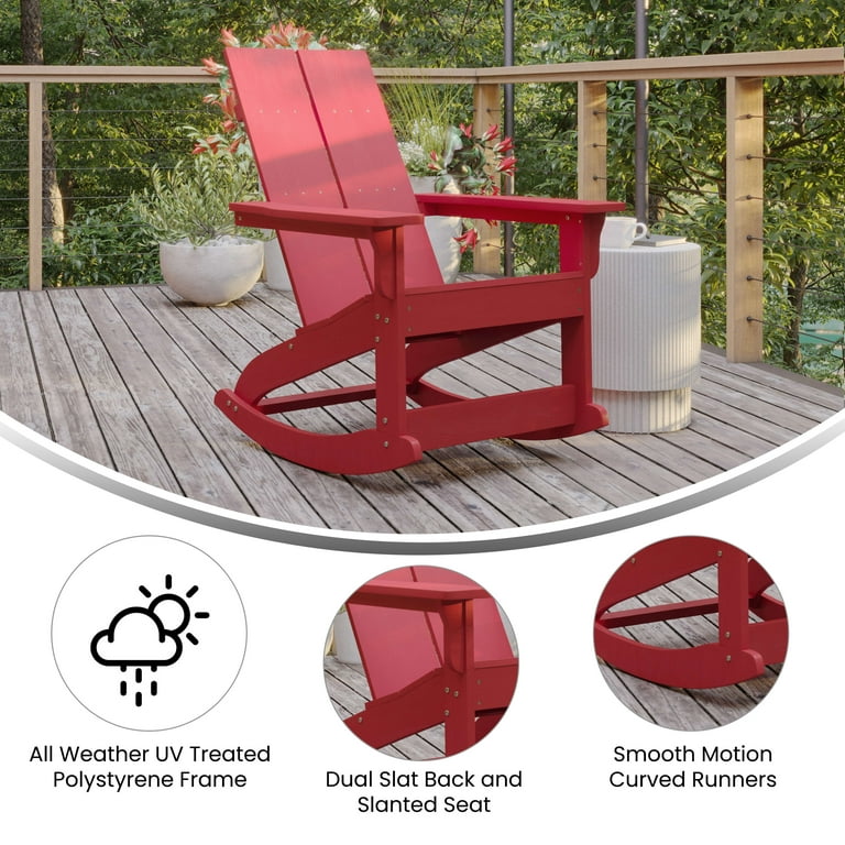 Flash Furniture Finn Modern Commercial Grade Poly Resin Wood
