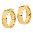 thumbnail image 3 of FJC Finejewelers 14 kt Yellow Gold 8mm High Polished Hoop Earrings 25 mm x 23 mm, 3 of 6