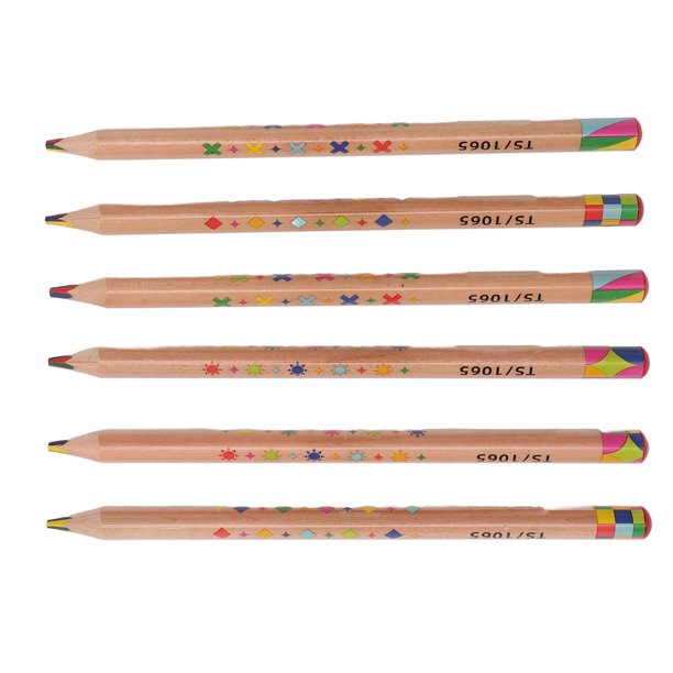 Crayons Arc-en-ciel 10 Pièces – Multicolores, Effet Dégradé, Pour Dessin, Coloriage, Cadeau Enfant & Adulte