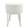 thumbnail image 1 of Taburete HomeTrends con almacenamiento Ivory, 1 of 4