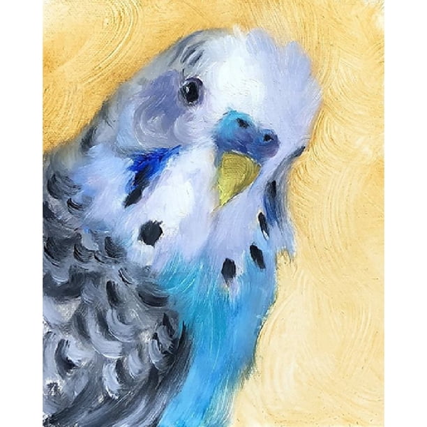 Wdftyju Kits de pintura al óleo de loro por números, dibujo de lienzo, imagen para colorear DIY para adultos Wdftyju 6qh2uh6bp0bs5zg9
