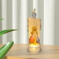 thumbnail image 4 of thinsony Lamp Decorative Prayer Candle Ornament for Desktop Church Holiday Style A, 4 of 9