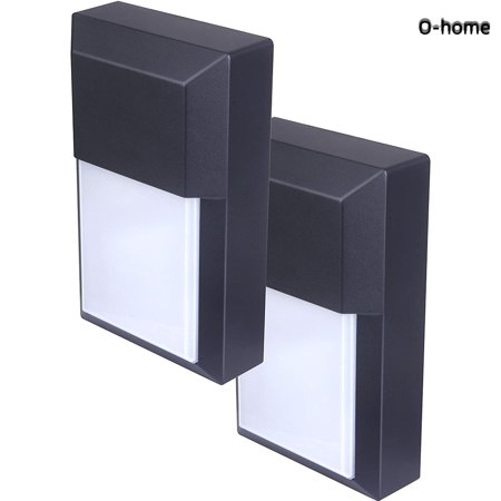 Outdoor LED Wall Lantern, Wall Pack Wall Sconce as Porch Light 2-Pack