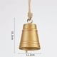 thumbnail image 2 of Seyotauo Shabby Style Vintage Country Rustic Style Bells Handmade Metal Harmony Christmas Hanging Cow Bells Complete Set, 2 of 2