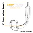 thumbnail image 3 of TerpTitans Original Flex â€“ Flexible Cotton Swabs, 400 Count â€” Spiral Tip For Max Absorption and Fine Point Tips For Tight Spaces | Zero Plastic Packaging | 2-Pack, 3 of 7