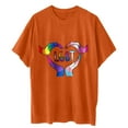 thumbnail image 7 of Midsumdr Pride Shirt Best Gift for Your Lover,Fashion Womens Heart Shape Rainbow Print Short Sleeves T-Shirt LGBT Equality Tees Summer Valentine's Day Casual Short Sleeve Tops, 7 of 7