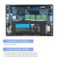 thumbnail image 3 of KingSener 7.6V 60Wh Laptop Battery for Dell Latitude 12, 13, 14 Models F3YGT, 2X39G, 3 of 8