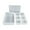 4pcs, variant on Transparent Modulars Plastic Storage Box Rectangle Plastic Clear Storage Container For Home Bathroom Organization