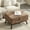 Coffee, variant on Assembled Ottoman, Brown Legs / Ideal for Various Rooms, Decorative Piece