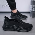 thumbnail image 5 of Men's Running Shoes Lace‑Up Knit Upper Athletic Sneakers with Curved Midsole for Daily Walking and Casual Outdoor Everyday Activities, 5 of 7