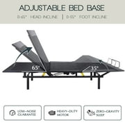 Einfach Queen Size Motorized Basic Adjustable Bed Base 2.0, Wireless Remote