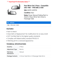 thumbnail image 2 of Door Mirror Set 2 Piece - Compatible with 1988 - 1998 GMC C1500 1989 1990 1991 1992 1993 1994 1995 1996 1997, 2 of 2