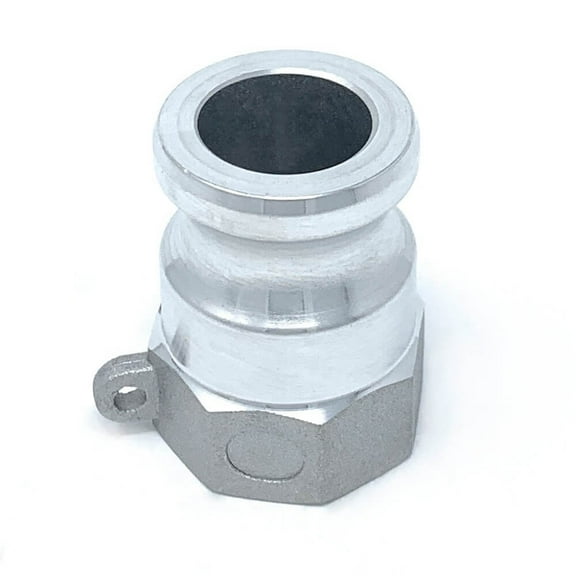 Gloxco Aluminum Type A Cam and Groove Fitting, 1/2" Male Camlock x 1/2" Female NPT (CAM-05-A-AL)