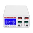 thumbnail image 1 of 6 USB Ports Quick Char Charr LED Display Multi USB Charging Station Dock Universal Mobile Phone Charging ,Universal Compatibility, 1 of 6