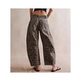 thumbnail image 5 of Vaqueros holgados de leopardo para mujer, ropa de calle a la moda, pantalones vaqueros informales Y2k Vintage para mujer, pantalones de pierna ancha, novedad de Otoño Invierno 2024 ﻿, 5 of 5