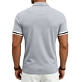 thumbnail image 5 of Guluxicc Men's Henley T Shirts Button Classic Fit Short Sleeve Everyday Wear Shirts Summer Casual Outfits, 5 of 8