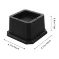 thumbnail image 2 of Raindrops  4 Pcs Lifts Furniture Square Stackable Height Bed Foot Pads Sturdy Risers, 2 of 8