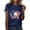 Navy-T Shirts, variant on Womens Short Sleeve T Shirts Stars and Stripes 250th Anniversary USA Print Crew Neck Summer Casual Soft Tee Tops Army Green L