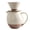Beige, variant on Giaone Ceramic Pours Over Coffee Brewer Dripper And Carafe Pots Set For Hot And Cold Brewing Coffee Enthusiasts