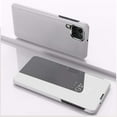 thumbnail image 2 of case for Samsung Galaxy F62 Makeup Mirror Phone Case, Galaxy M62 Luxury Clear View Smart Window Screen Display Case Support Wireless Charging Flip Phone Cover for Samsung Galaxy F62 5G QH Silver, 2 of 9