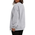 thumbnail image 5 of Gray Womens Sweatshirt Womens Oversized Sweatshirts Crewneck Long Sleeve Tops Pullover Fall Fashion Clothes with Pocket Fall Clothes for Women, 5 of 6