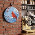 thumbnail image 2 of Welcome Sign for Front Door, Christmas Cardinal Round Metal Wall Art Wreaths, Winter Branches Berry Xmas Blue Outdoor Indoor Wall Hanging Sign for Porch Decor Housewarming Gifts 5.9 Inch, 2 of 8