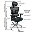 thumbnail image 5 of Ergomax  Ergonomic Office Chair Height Adjustable, Breathable Mesh Fabric, Home Office Chair, 53 in. Max Height Black, 5 of 6