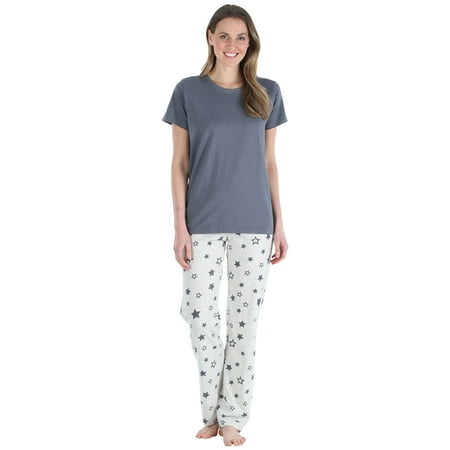 

Frankie & Johnny Women and Women s Plus Short Sleeve Pj Set 2-Piece Female Pant Set